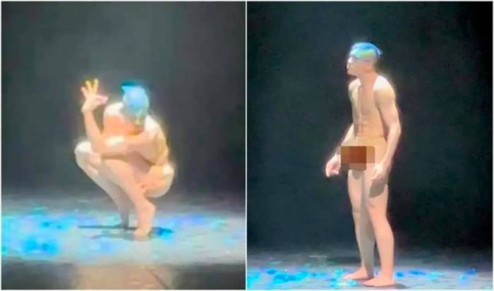 杨丽萍回应孔雀舞再惹不雅争议：舞者没有全裸，近乎赤裸符合剧情，男孔雀的羽毛脱落是为了女孔雀自由

