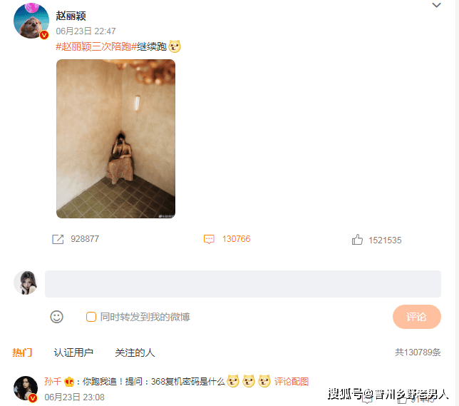孙千评论赵丽颖说你跑我追