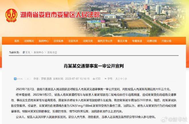“宝马司机醉驾撞人拖行”案一审宣判，被告人获刑六年三个月