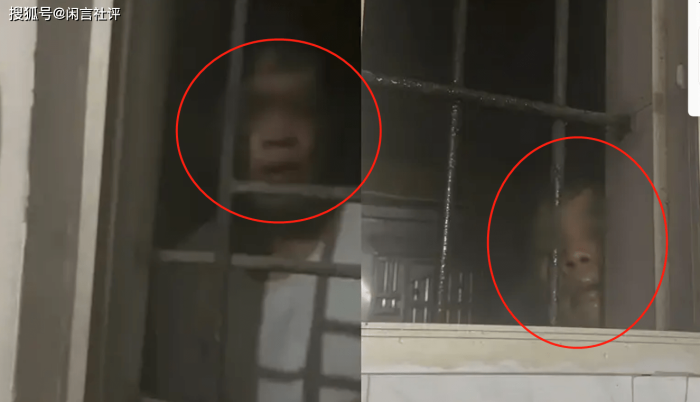 女子洗澡遭男子扒窗偷窥做鬼脸