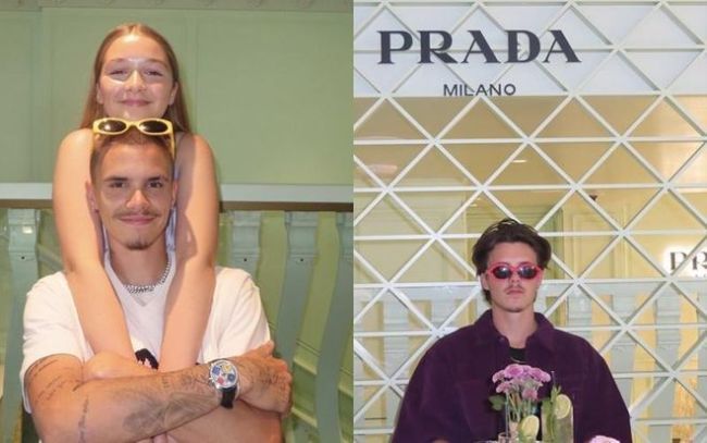 贝克汉姆夫妇为女儿庆12岁生日身穿紫色长裙身高直逼母亲