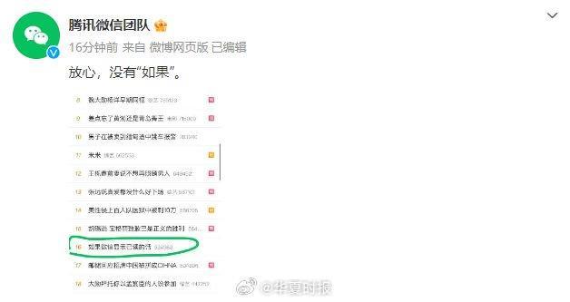 微信官方回应显示已读：放心，没有“如果”