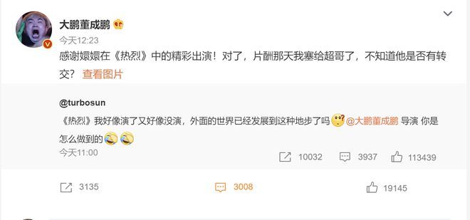 《热烈》票房大卖，孙俪功不可没，大鹏真给了片酬？