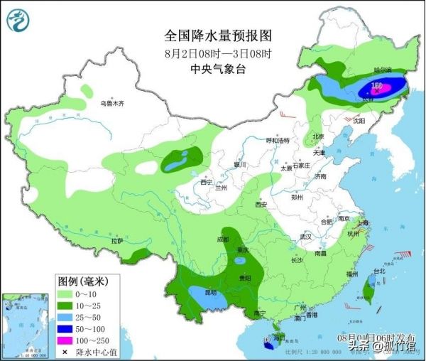 强降雨转向东北