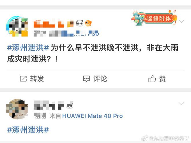 北京泄洪坑了涿州？大V：洪水正常往下游城市流，哪有什么保北京