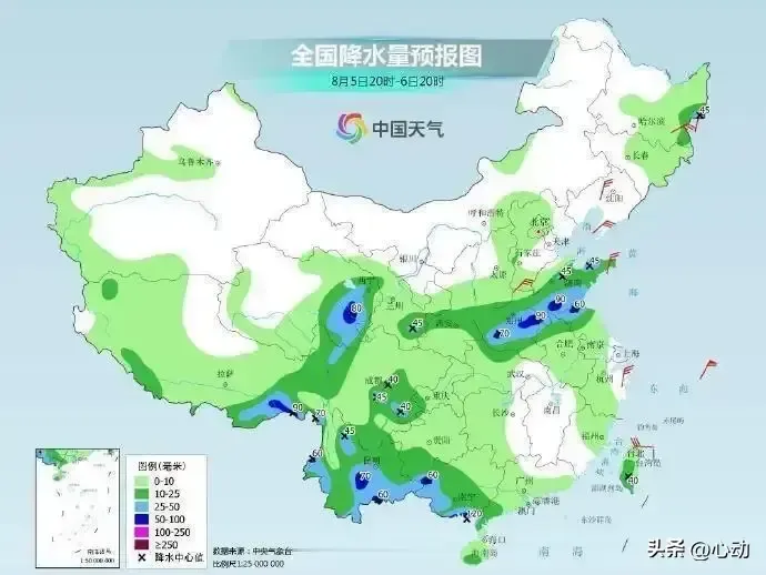 全国降雨重心已转至南方