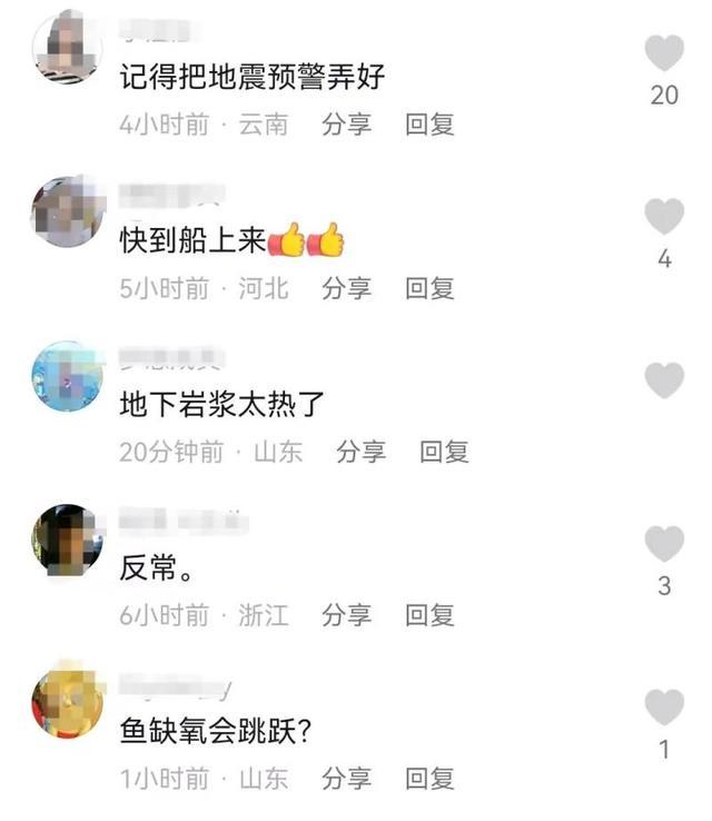 昆明滇池鱼群跳跃