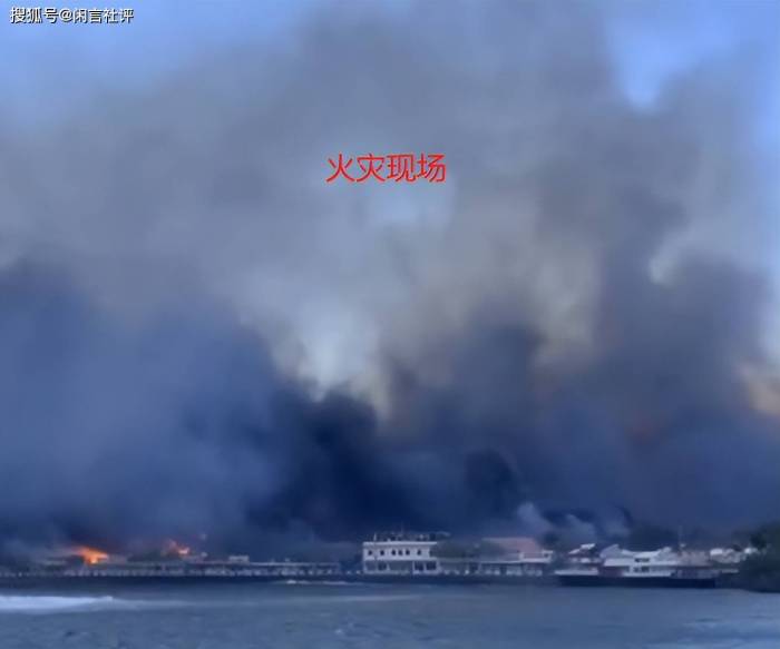 夏威夷多地野火蔓延民众跳海避难