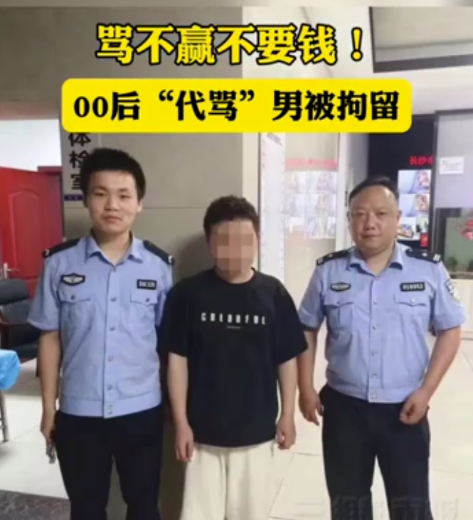 男子网上代骂获利近万元被拘