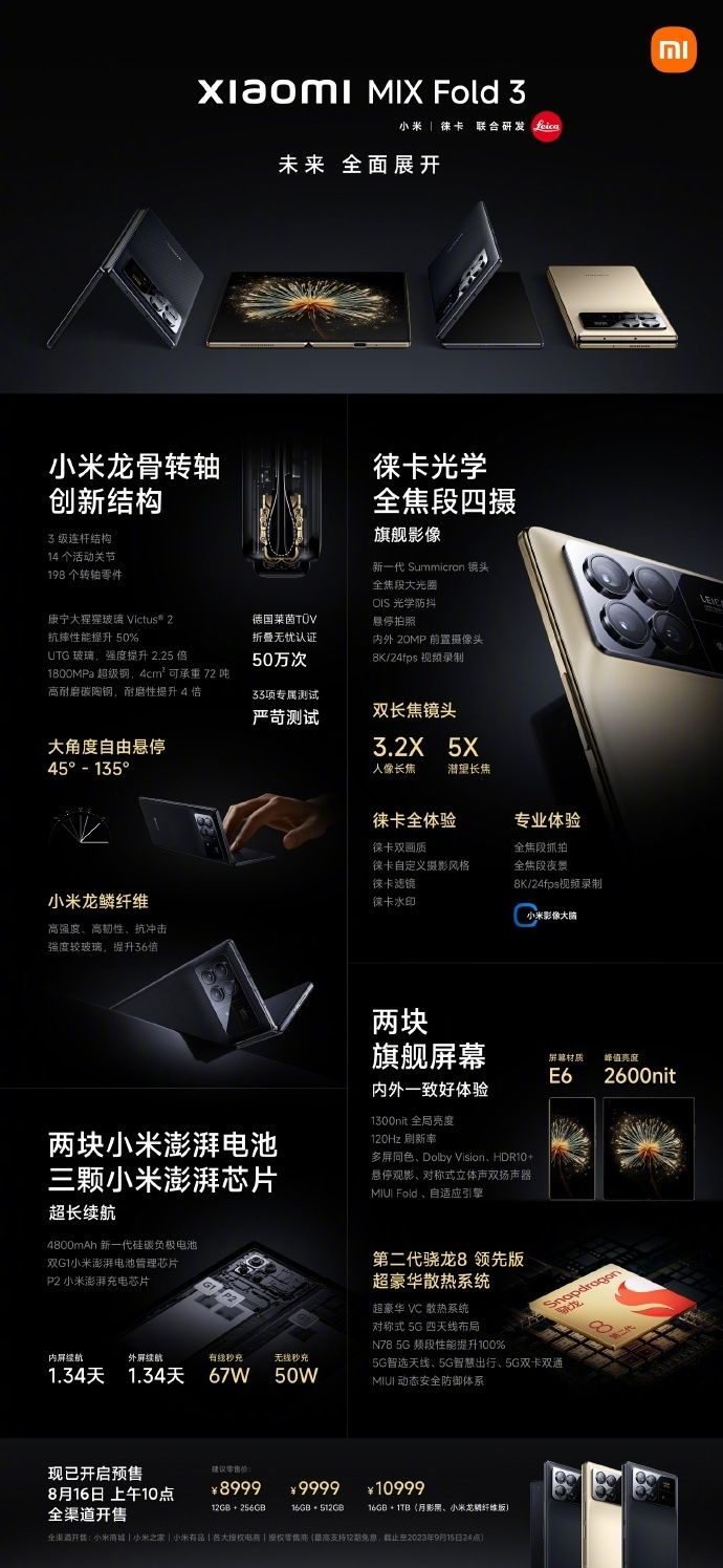 雷军发布小米年度新品汇总