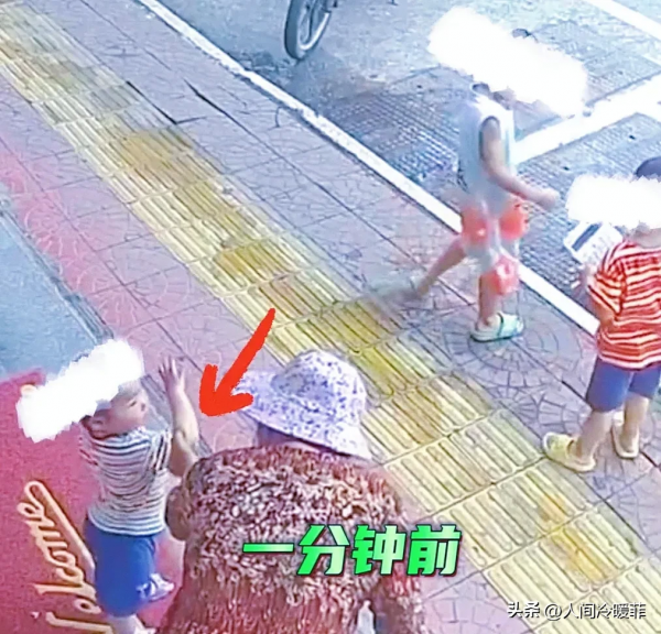 女子疑似想抱走女孩男孩及时大喊
