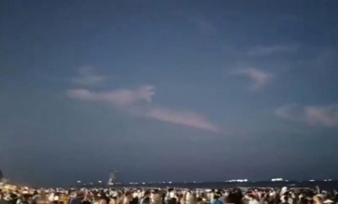 北海浴场不明生物咬了人脚