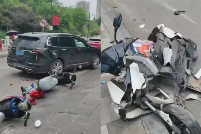 SUV连撞多车亲历者:肇事司机在冷笑