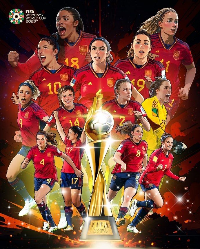 新王加冕！西班牙女足1-0英格兰女足，首次夺得世界杯冠军！