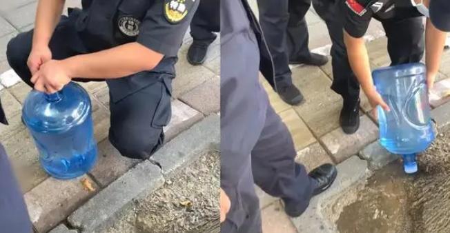 官方回应保安倒掉罕见病患接过的水