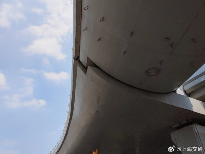 上海一高架疑似有“裂缝”？官方回应：经检测无结构安全隐患