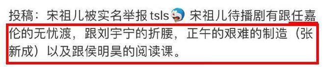 宋祖儿疑偷税被举报