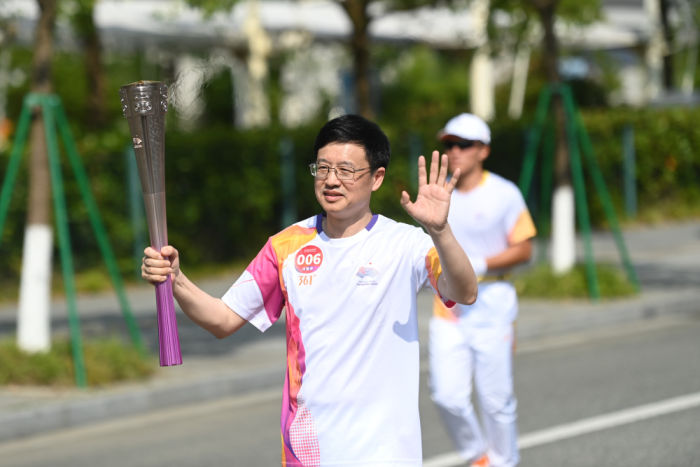 杭州亚运会火炬传递宁波站