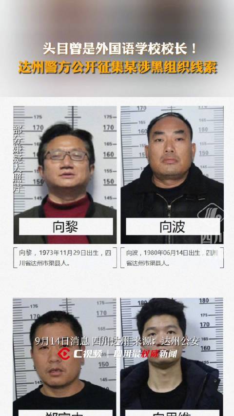 达州一涉黑组织头目曾是外国语学校校长