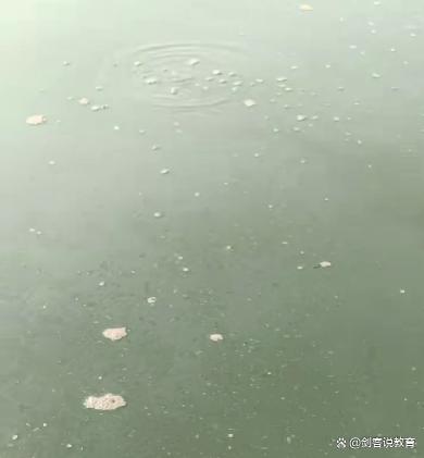 石家庄水库有油冒出