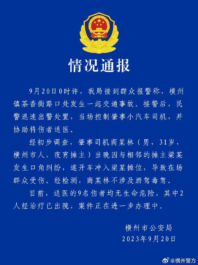 摊主驾车冲相邻摊位