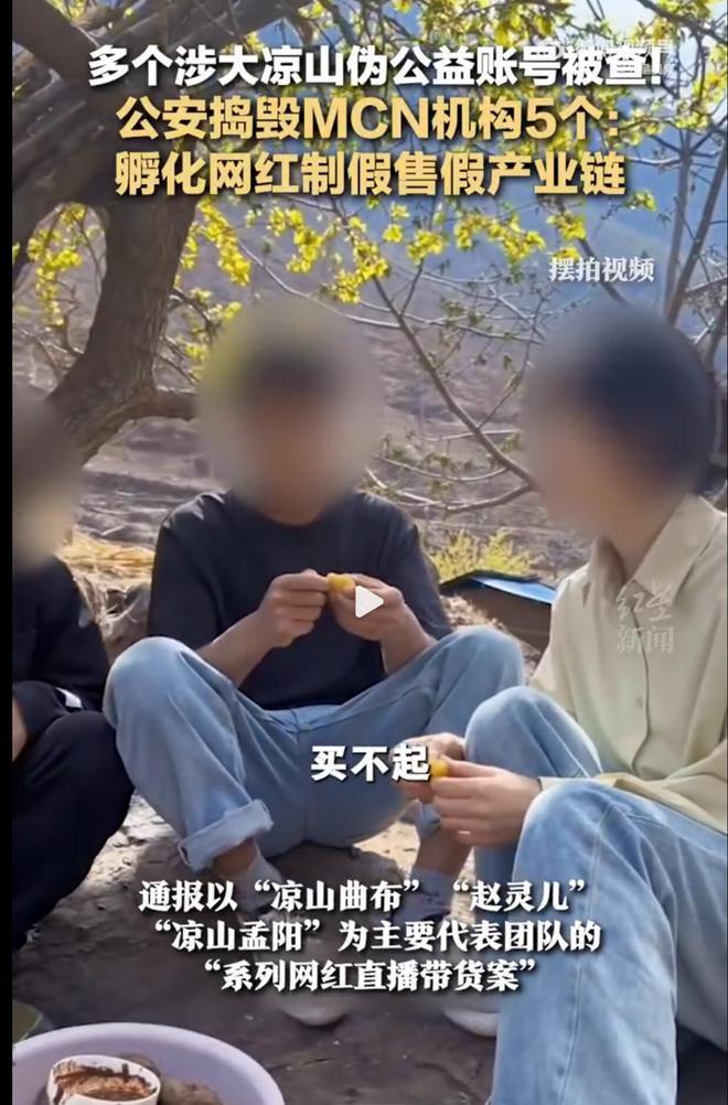 凉山多名百万级网红被捕，涉案金额超千万