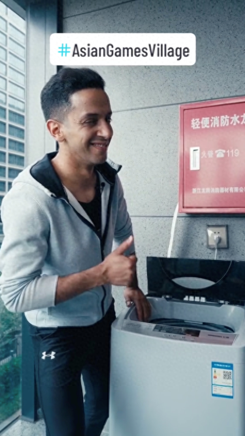 外国运动员的亚运vlog