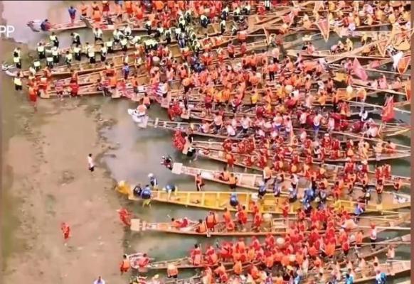 北方龙舟赛欢乐多，网友戏称曹操没骗人