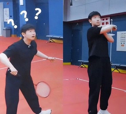 孙颖莎用铁锹打羽毛球，创意十足引关注