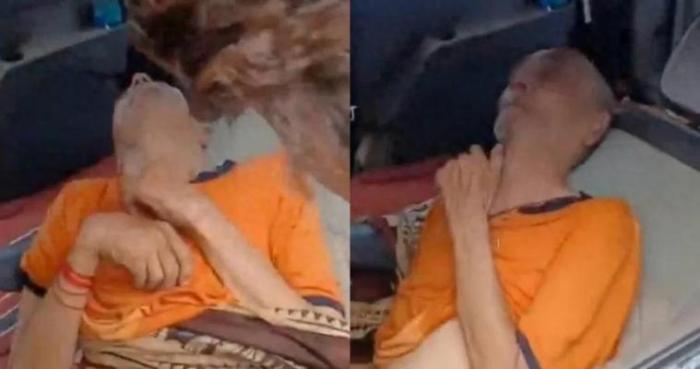 印度瘫痪父亲出游车内险丧命