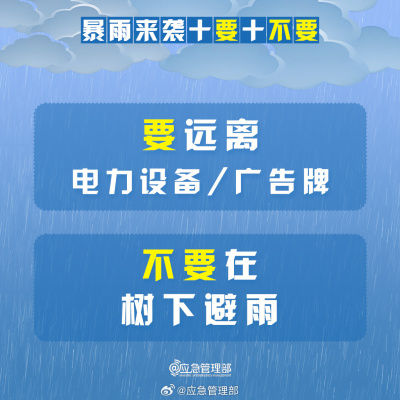 暴雨应对指南：10要10不要