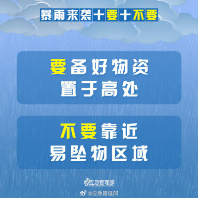 暴雨应对指南：10要10不要