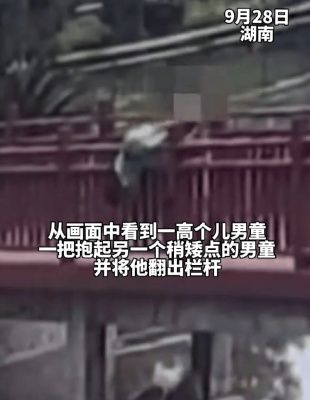 湖南网友曝光：5岁孩童被男童推下水池